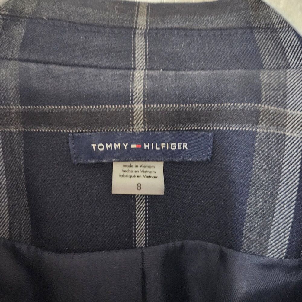 Tommy Hilfiger Navy Plaid Blazer - Picture 6 of 15